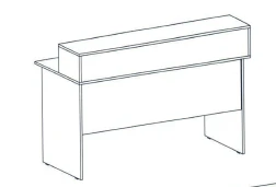 Reception Desk for Visitor Registration and Service