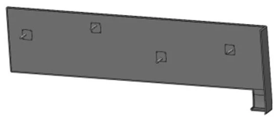 Right Central Side Panel S.31Р-10.70.020-001 for Trams