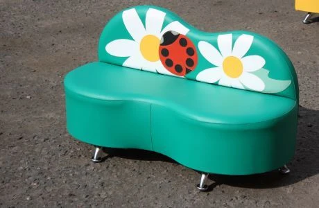 Leatherette Children's Sofa "Ladybug with Daisy" Model 462