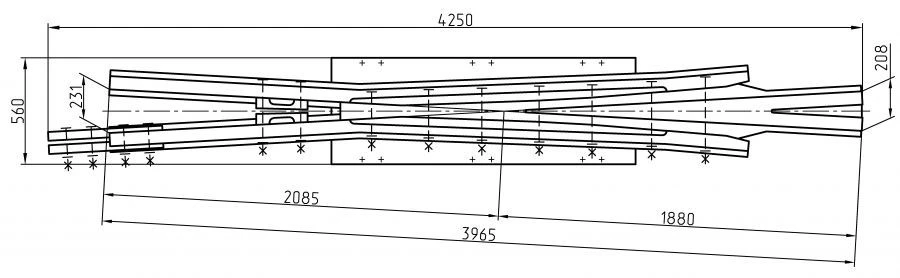 Crosspiece Type R50 Model 1/9 (Project 2099.M3.000)