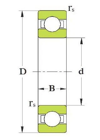 Single Row Radial Ball Bearing 1000964L