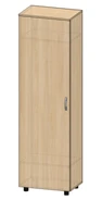 One-Door Wardrobe with PVC Edging