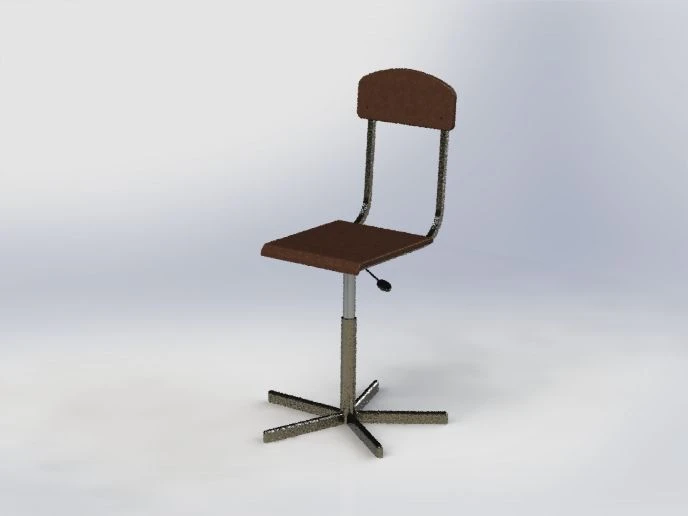 Customizable Metal Laboratory Stool