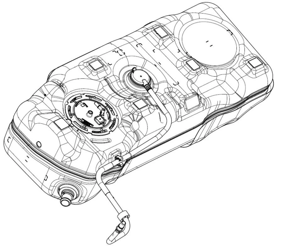 Plastic Fuel Tank for Efficient Fuel Storage - Model 1101100AGW01A