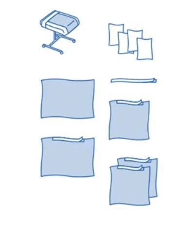 Sterile Disposable Surgical Linen Set "ZDRAVMEDTEH" TU 9398-003-38957094-2005