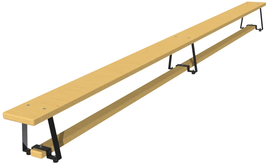 Durable Gym Bench with Metal Frame