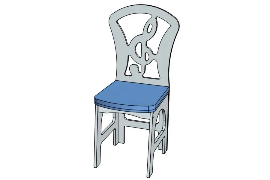 Violin Key Chair H=300 Semi-Soft Seat/ Model StD89