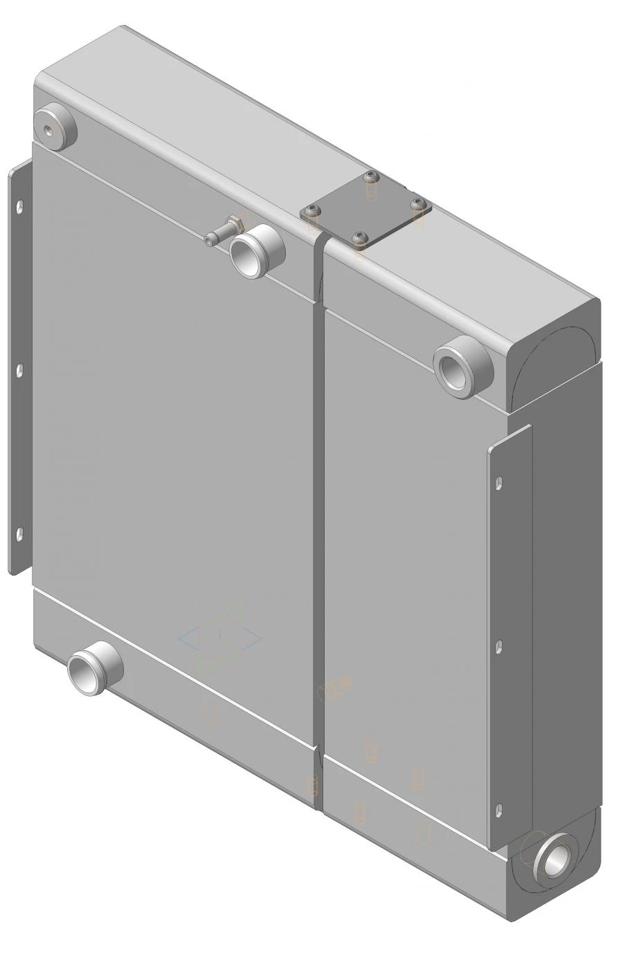 Combined Heat Exchanger for Hydraulic System and Engine Cooling 051A-1301005-20
