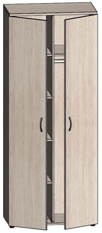 Combined Storage Cabinet with Adjustable Shelves