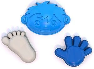 Boy-Themed Sand Molds Set with Handle and Foot - Art. 171