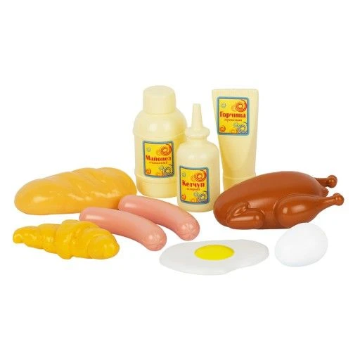 Educational Play Food Set "Groceries" No. 2 - 10 Pieces
