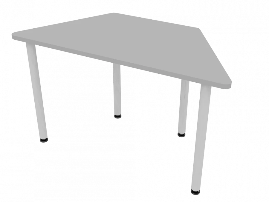 Trapezoid Table with Metal Legs 1280x580x760mm