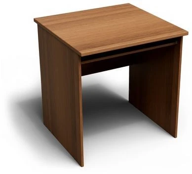 Computer Desk Perspective with Durable Laminate Surface