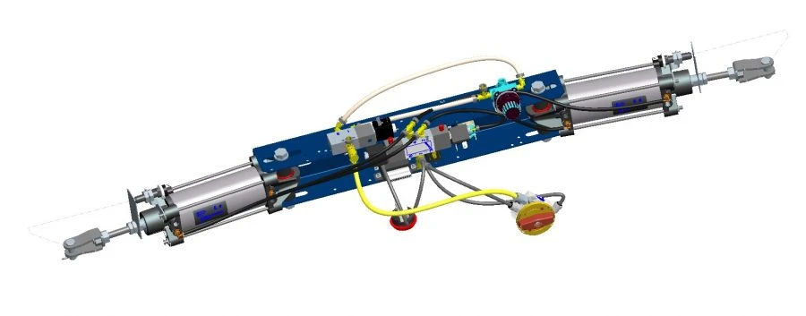 Pneumatic Door Actuator for Vehicles 40N3R63/116T1B152