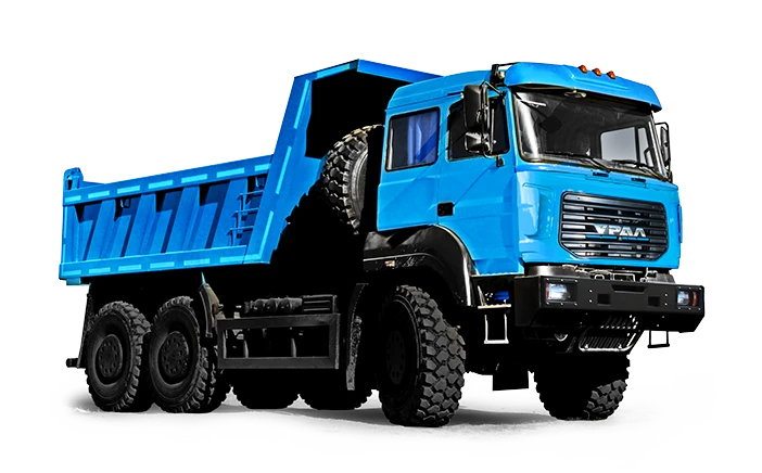 Ural 6370-7121 Dump Truck for Bulk Materials Transport