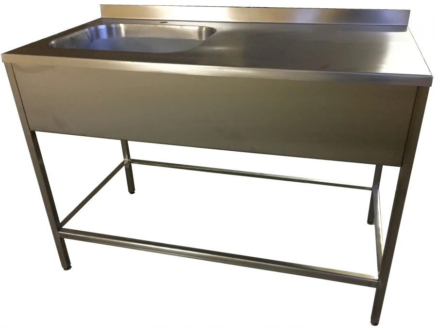 Washing Table with Sink for Food Service - Work Surface Included