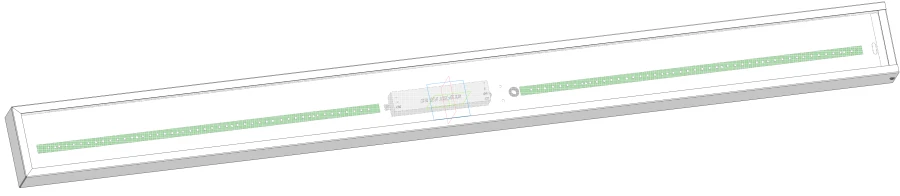 Econex Office ED 1200x100 18 CRI90 EM LED Light Fixture