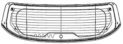 Great Wall A01 Rear Window (Color Y) Code 00479TRW00002