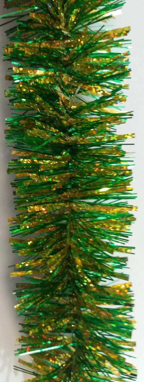 5-Layer Green Tinsel with Gold Holography, 1.8M