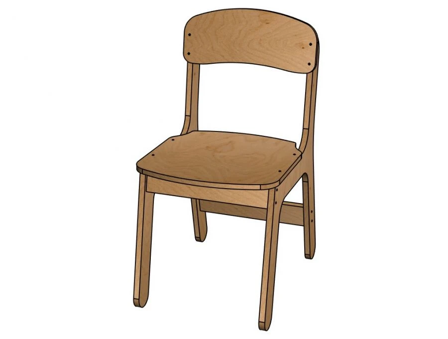 Classic Chair for Preschool Use - Height 340mm, Model StD14