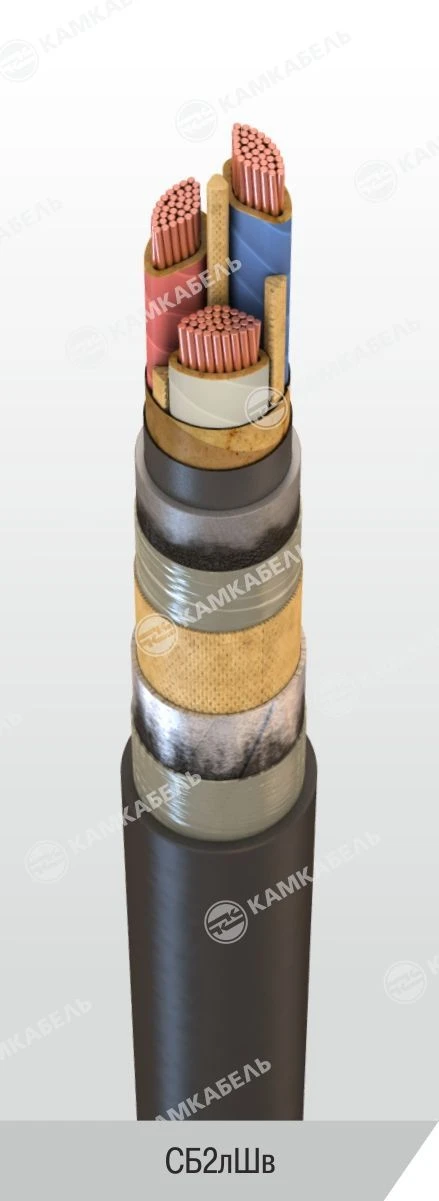 Power Cable with Copper Conductors, Paper Insulation, 6-10 kV, S Grade