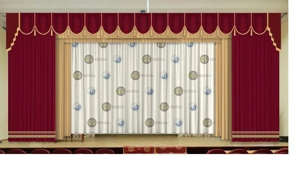 London 2 Stage Curtains Set - Poplin Fabric