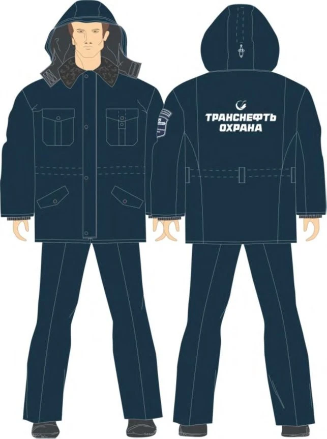 Insulated Work Jackets for Male Security Personnel - Code KU