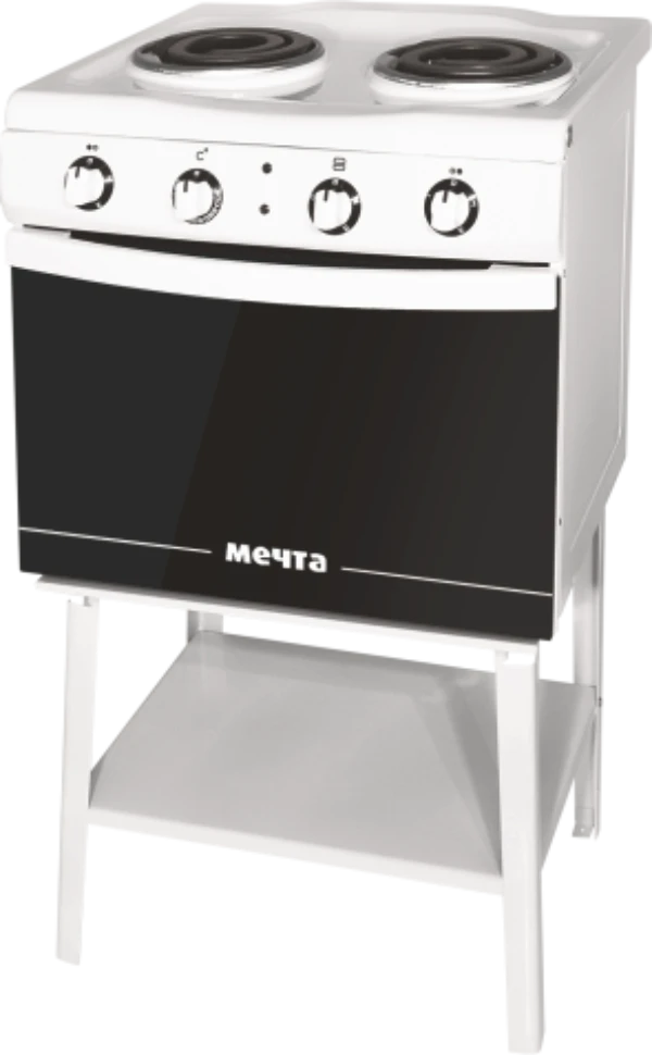 Electric Kitchen Stove with Oven, Two-Burner Model "Mechta 15M