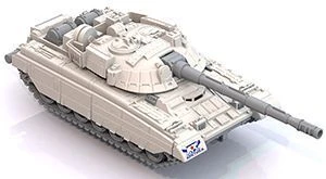 Classic Arctic Tank with Rotating Turret and Movable Cannon