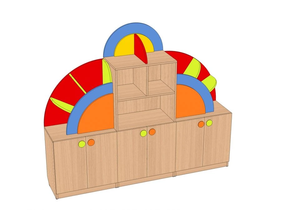 Rainbow Small Toy Storage Unit SI-RDG-M