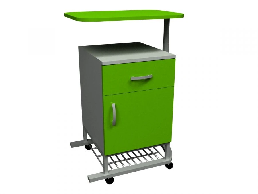 Medical Bedside Table with Rotating Top TMK-10