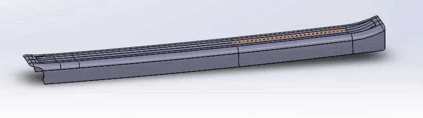 Left Rear Cabin Column Trim Panel 5299-400-5403123