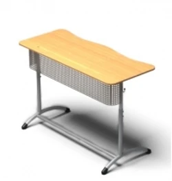 Adjustable Two-Seat Desk for Educational Institutions, Model PE-DE5-7
