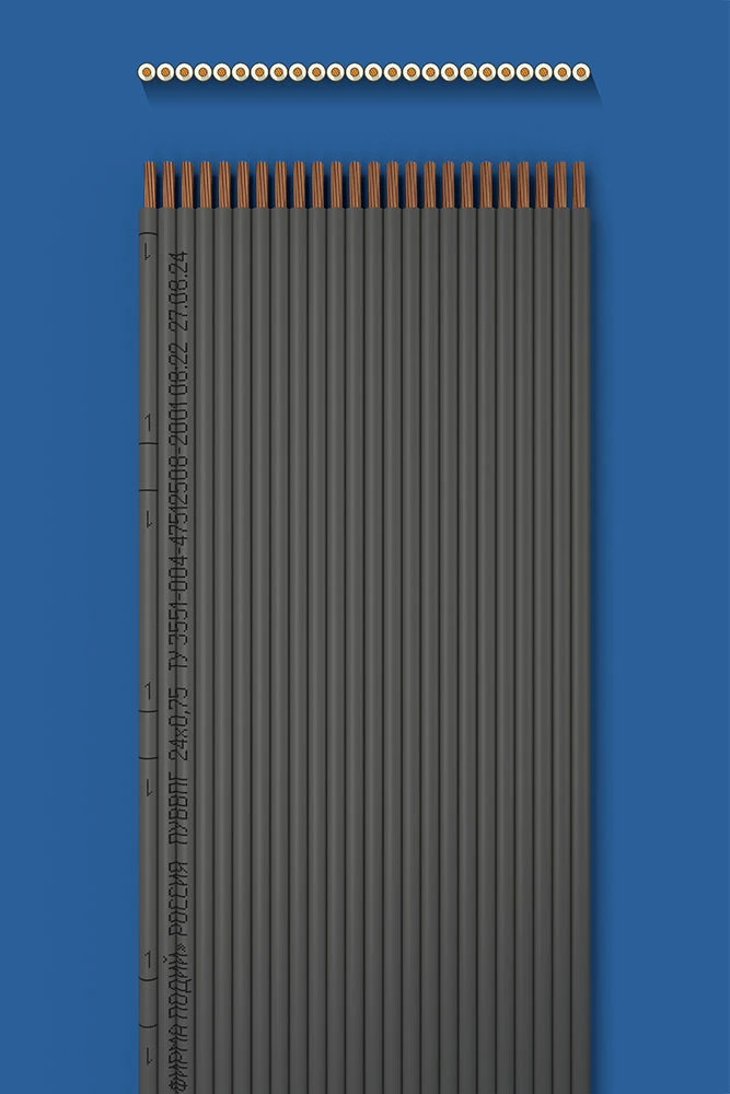 Flat Installation Wire with Double Insulation PUVVPG 24x0.75