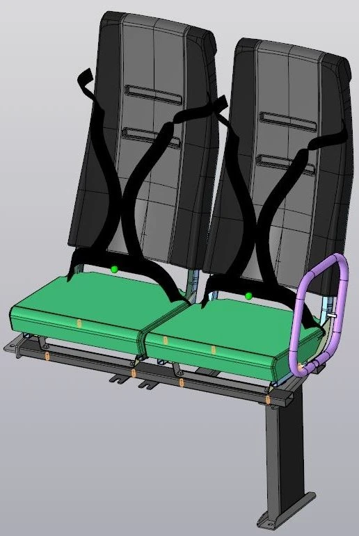 School Bus Passenger Seat DS15.6840.010-PV10