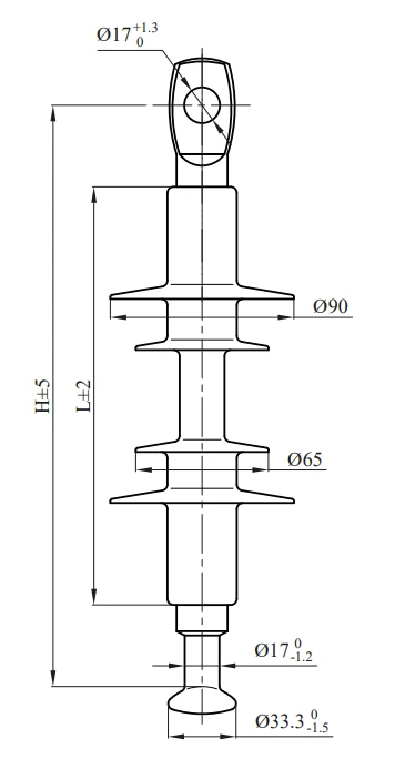 Insulator for Air Transmission Lines LK 70/10-3SP