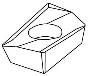 Solid Carbide Milling Insert for Profile Machining KF16-0504R-Q7A N100