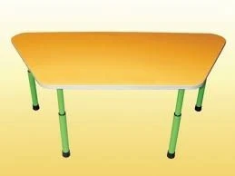 Adjustable Wooden Children's Table for Two - Model STR-14