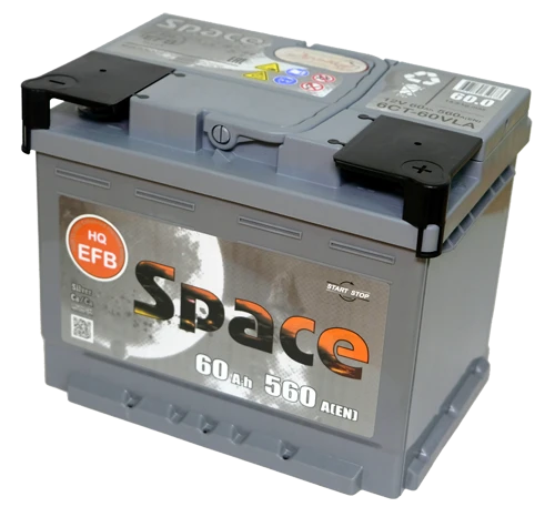 Lead Acid Starter Battery for Internal Combustion Engines 12V EFB Space