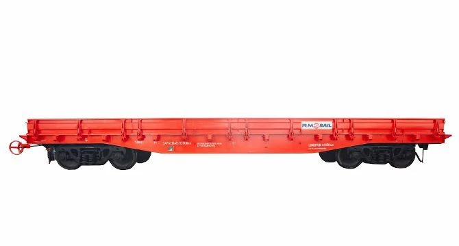 Universal Flatbed Wagon for Transporting Various Cargo Types with Metal Floor 13-1266