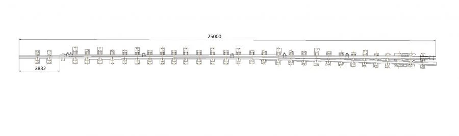 Curved Frame Rail Type R65 with Direct Point - Project 2451.05.020-01