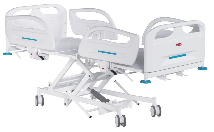 Functional Medical Bed with Hydraulic Height Adjustment and Plastic Backrests MEGI Strong 2