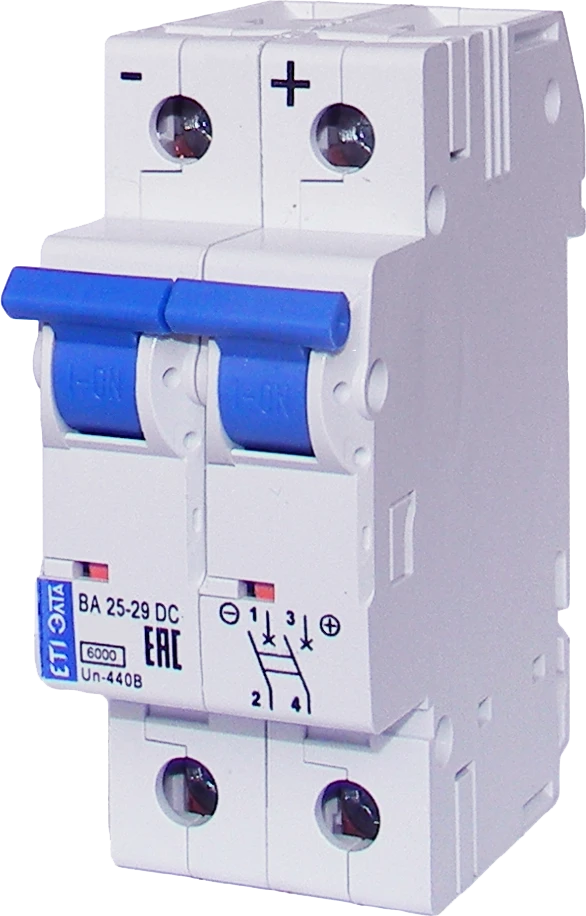 Automatic DC Circuit Breaker "VA25-29 DC" 2-Pole