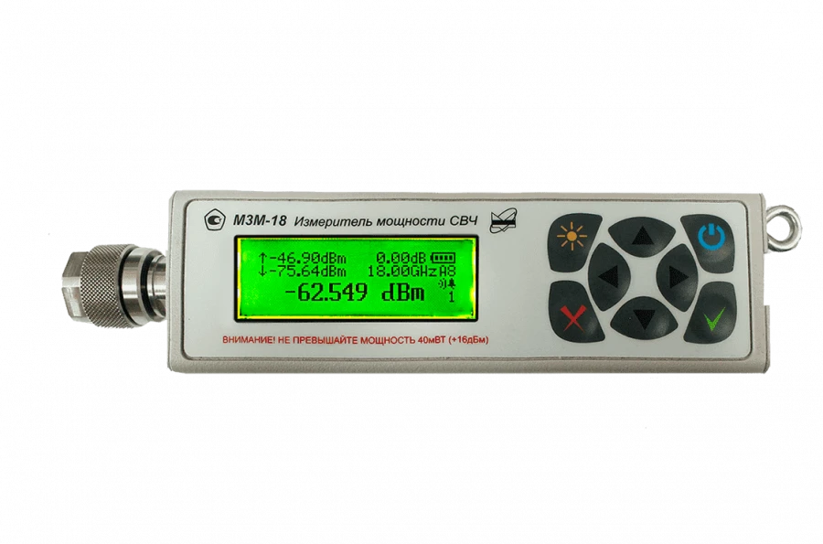 Power Meter M3M-18 for Measuring Continuous Microwave Signals