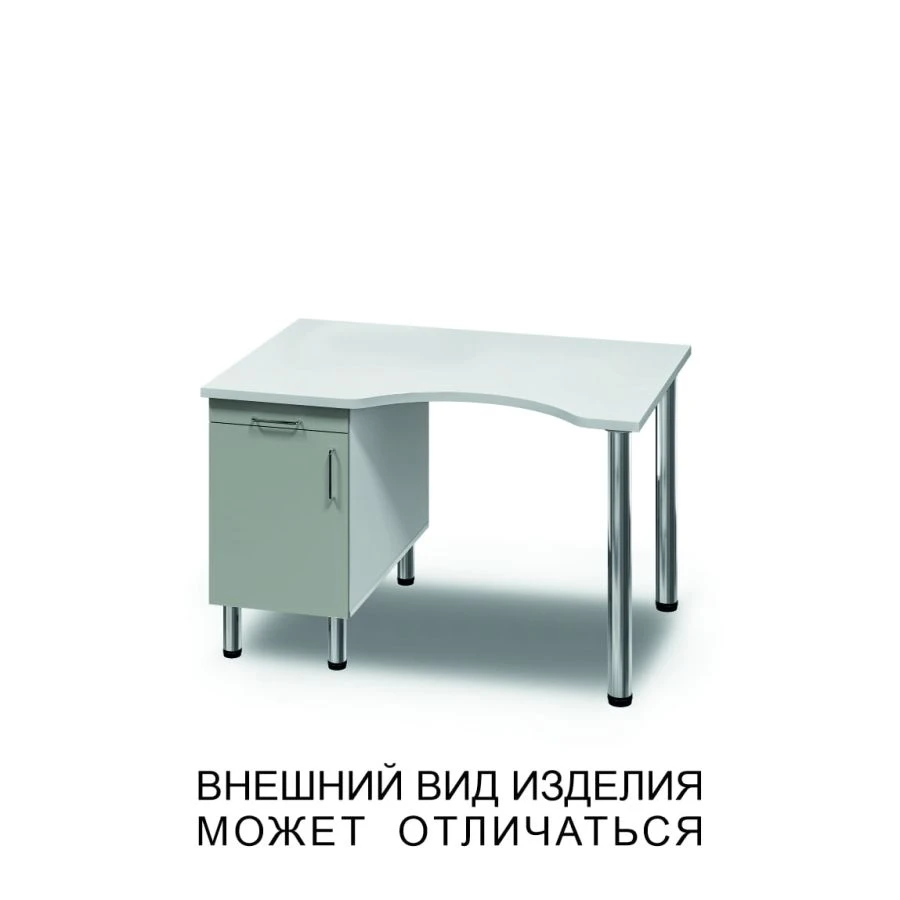 Microscope Table with Swing Door and Pull-Out Shelf