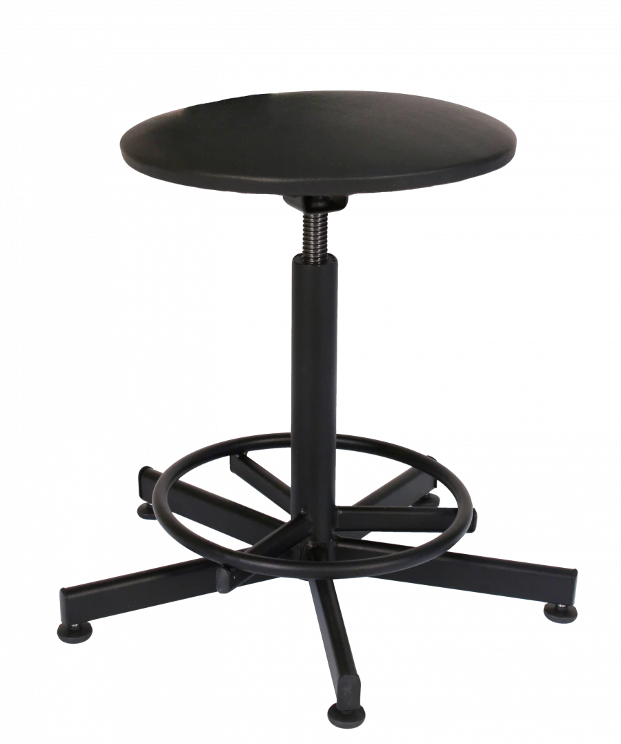 Metal Frame Chair with Plywood Seat, Model RS 01.00.37 Without Backrest