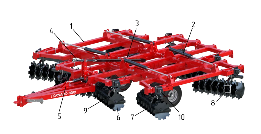 TORNADO-7000 Heavy Disc Harrow