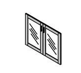 Low Glass Doors Furniture Set "On Top