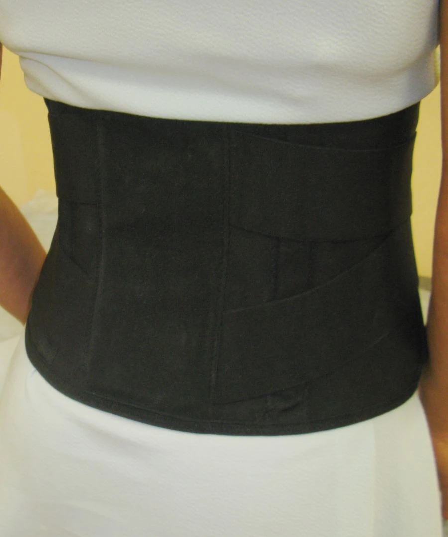 Semi-Rigid Support Corset for Spine Stabilization