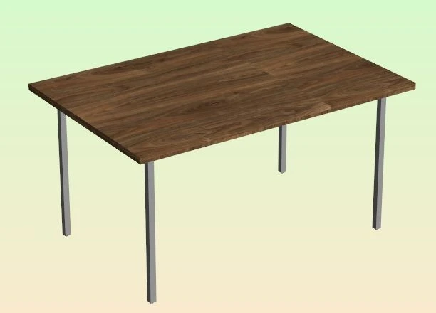 Dining Table with Metal Frame - Model PГБA.1004.03.00.000